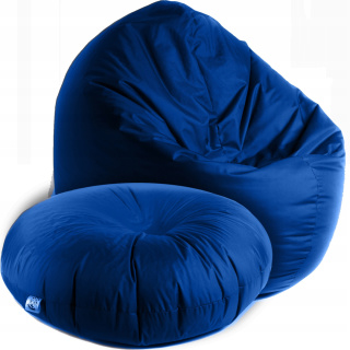 2W1 PUFA WOREK SAKO SOFA FOTEL PODUSZKA XXL NIEBIESKI
